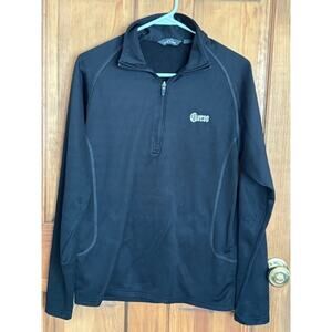 Cuervo Black Long Sleeve Quarter Zip Jacket Size Small - 100% Polyester